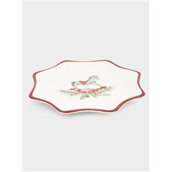 Блюдо, 20 см, керамика D, красное, Лошадка, Festival