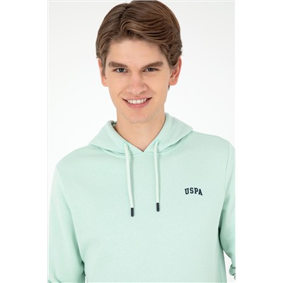 Erkek Su Yeşili Basic Sweatshirt