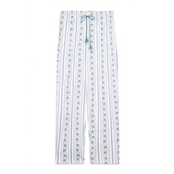 Pantalón largo carrot 100% algodón cenefas