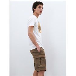 Cargo-Jogger-Shorts mit hohem Baumwollanteil