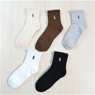 Упаковка из пяти пар мужских и женских зимних хлопковых носков RALPH LAURE*N