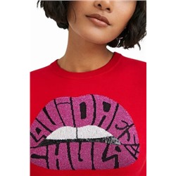 Jersey punto fino labios