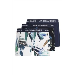 Jack & Jones Jack Jones Jaclouıs Trunks 3 Pack Sn Pls Erkek Lacivert Büyük Beden Boxer 12257400-04