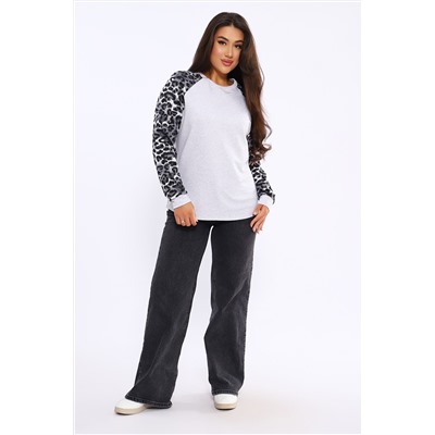 Женский свитшот леопард реглан 2025-2