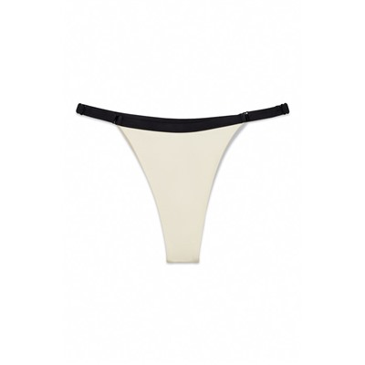 Braga bikini brasileña regulador blanca