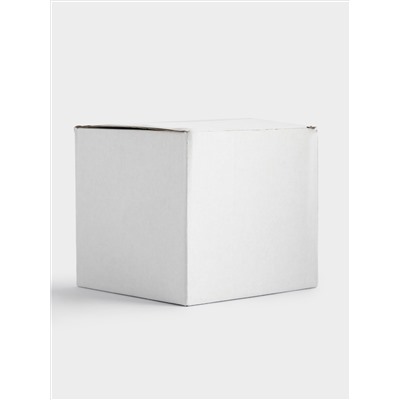 Кружка, 300 мл, стекло Р, серая, Квадраты