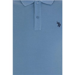 Erkek İndigo Basic Polo Yaka Tişört