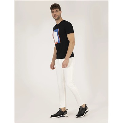 Ekru Slim Fit Jean Pantolon