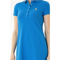 Kadın Saks Örme Elbise