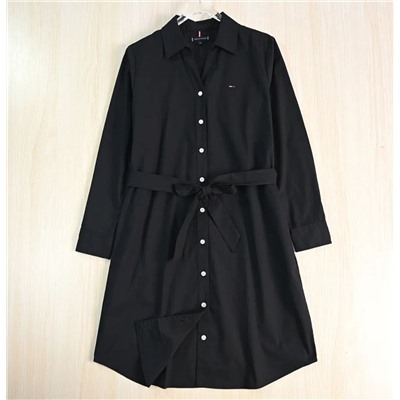 Женское хлопковое вышитое платье-рубашка ТОММИ ХИЛФИГЕ*Р