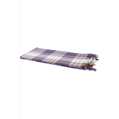GOLDRİSE Klasik Hamam Peştemali 80x170 Cm Mor Renk Kese Hesiyeli