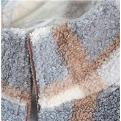 Женская теплая толстовка с воротником-стойкой