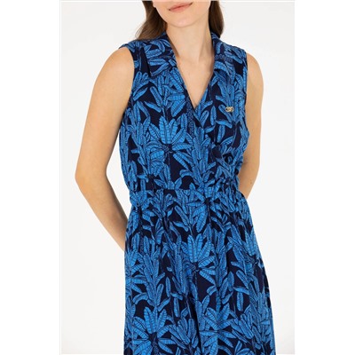 Kadın Lacivert Dokuma Elbise