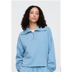 Oversized Quarter-Zip Sweatshirt