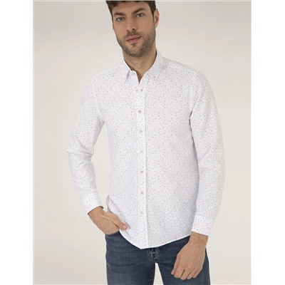 Pembe Slim Fit Uzun Kollu Gömlek