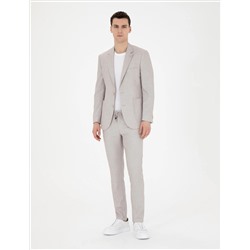 Bej Ex. Slim Fit Takım Elbise