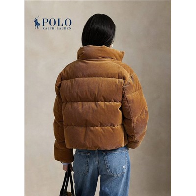 Женская вельветовая куртка пуховик  POL*O Ralp*h Laure*n