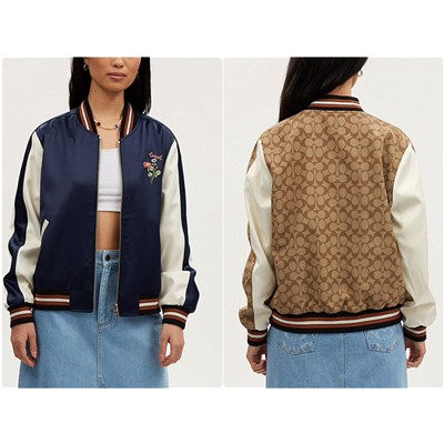 Женский двухсторонний бомбер  КОУ*Ч