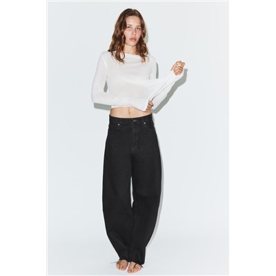 TRF BARREL HIGH-WAIST JEANS
