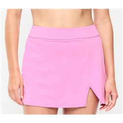High-Waisted Matte Swim Skirt