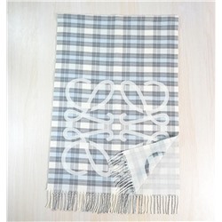 Зимний теплый мягкий клетчатый жаккардовый шарф