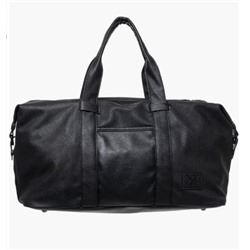 Pebbled Faux Leather Travel Duffle Bag XRAY