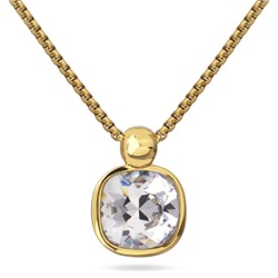 Кулон Триумф (кристаллы SW белые 12мм; покрытие золото) 50-55см, Есть комплект