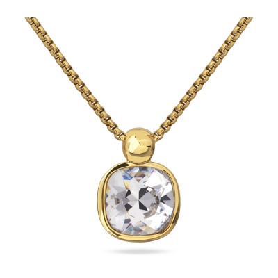 Кулон Триумф (кристаллы SW белые 12мм; покрытие золото) 50-55см, Есть комплект