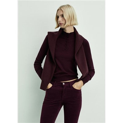 Pantalón Sienna flare crop pana