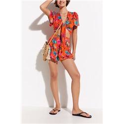 Blusa anudada corales