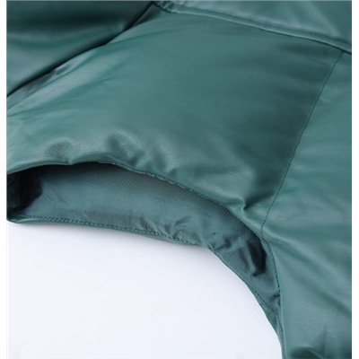 Женский жилет из искусственной кожи