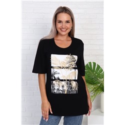 Футболка 786 с рисунком листья пальмы НАТАЛИ #979119
