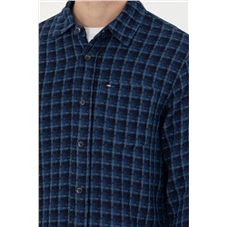 Erkek Mavi Jean Gömlek