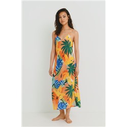 Camisón largo tirantes estampado