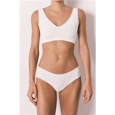 Braga clásica clean cut  blanca encaje