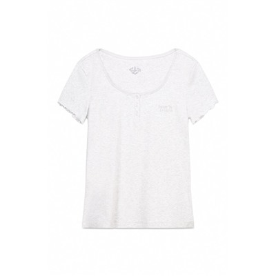 Camiseta manga corta algodón gris