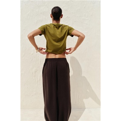 CROPPED SHORT SLEEVE T-SHIRT