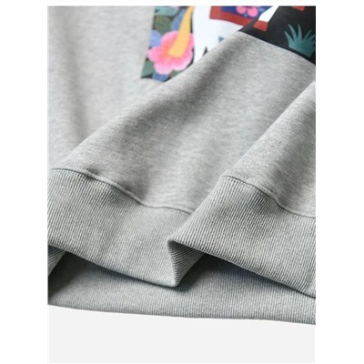 Женский свитшот / толстовка с ярким принтом  АЙСИК*Л