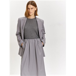 Юбка миди на резинке из костюмной шерсти, S1124/peter