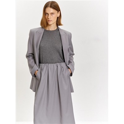 Юбка миди на резинке из костюмной шерсти, S1124/peter