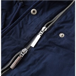 Женское свободное хлопковое пальто средней длины со съемным меховым воротником и капюшоном