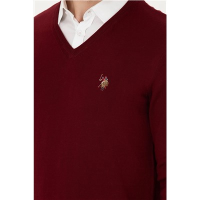 Erkek Bordo Basic Kazak