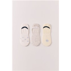 Pack 3 calcetines invisibles estampados soles variados