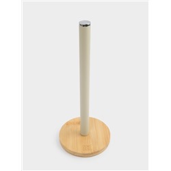Держатель для бумажных полотенец, 34 см, металл/дерево, бежевый, Retro