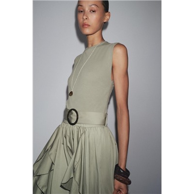 VESTIDO COMBINADO CINTURÓN