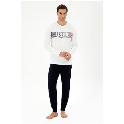 Erkek Ekru Pijama Takımı