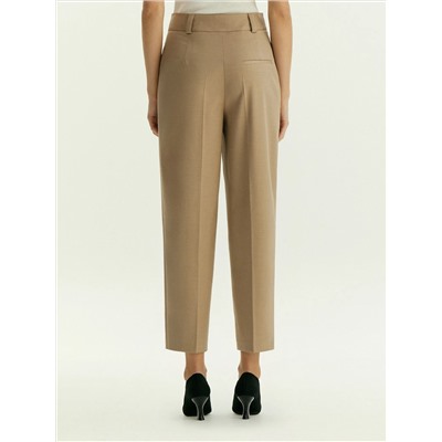 Брюки зауженного кроя из костюмной шерсти, D397/ant