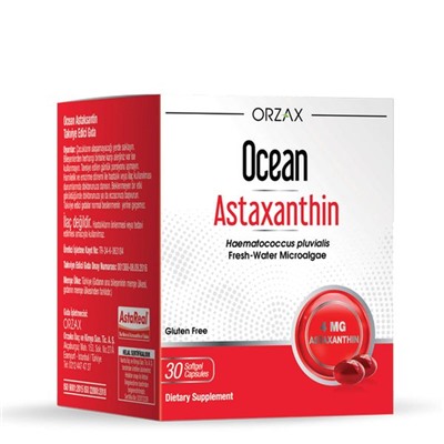 Астаксантин astaxanthin Ocean Orzax/Орзакс капсулы 350мг 30шт