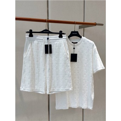 Мужские шорты из махровой ткани с тиснением луи виттон    (2 цвета )