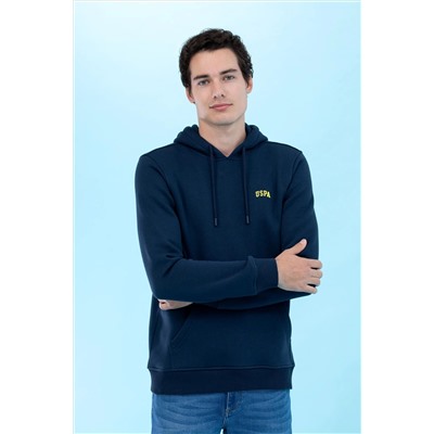 Lacivert Kapüşonlu Basic Sweatshirt